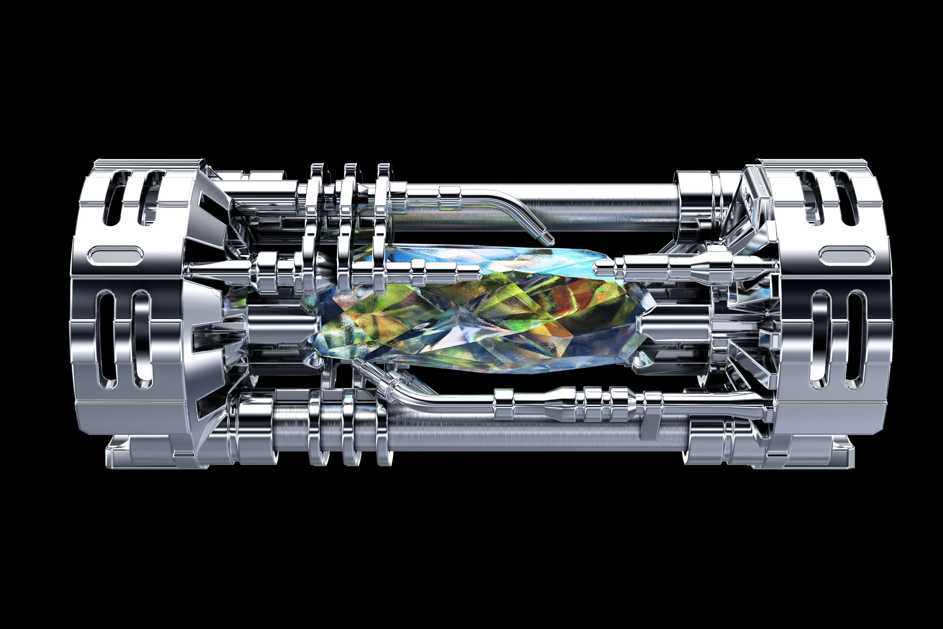 DIY Crystal Chamber chrome render