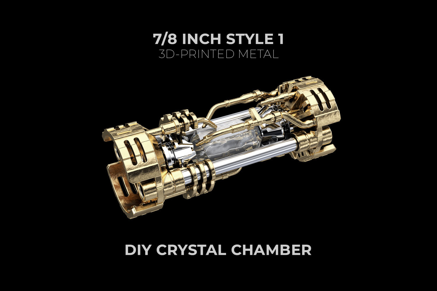7/8 inch DIY Metal Crystal Chamber STYLE 1 – ShtokCustomWorx