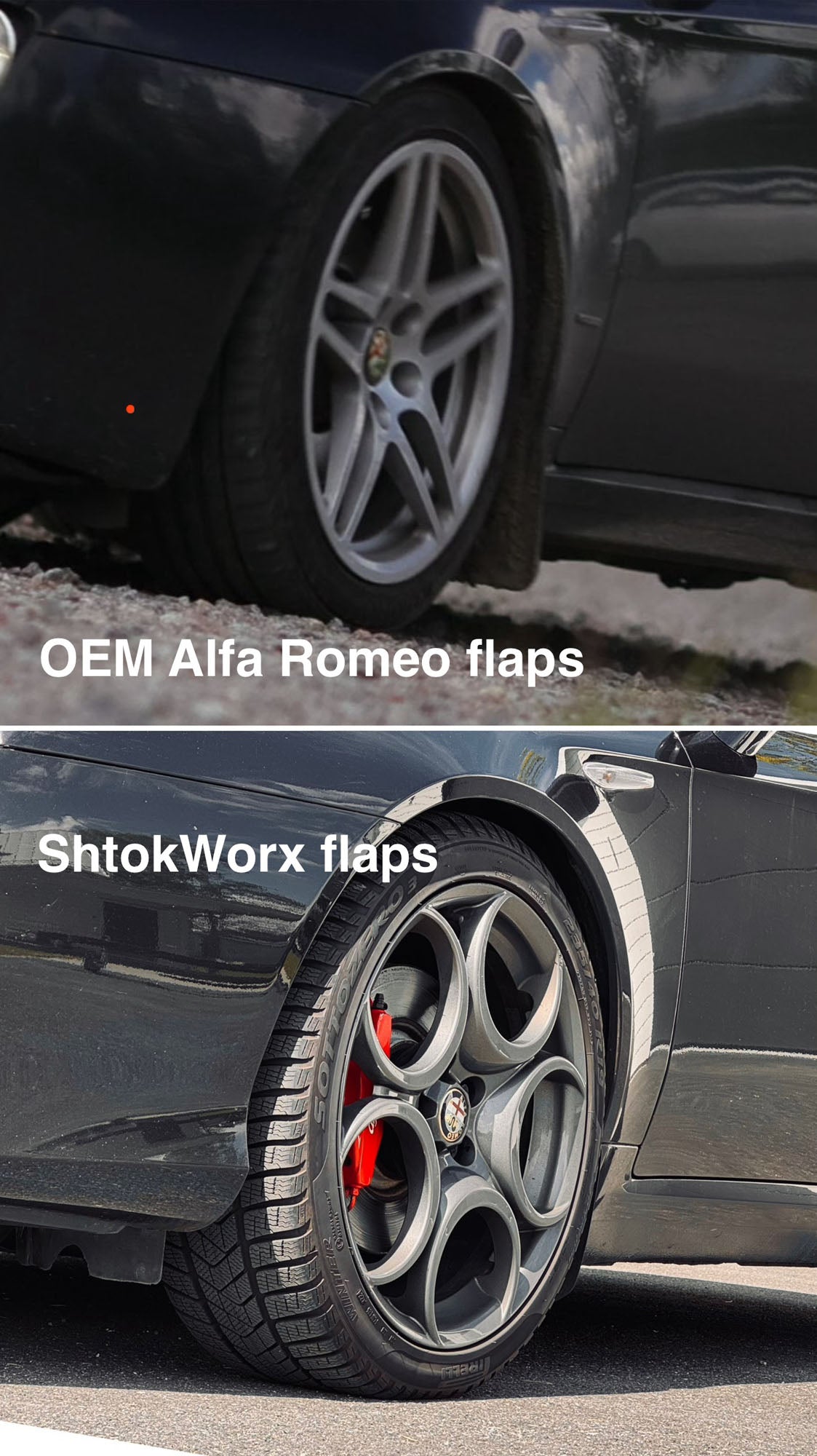 Front mudflaps for Alfa Romeo 159 / 939 – ShtokCustomWorx