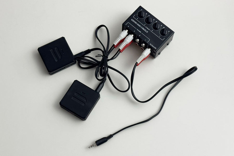 KyberSync Audio Mixer connected to KyberSync Receivers