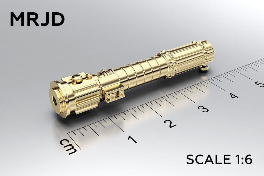 Mini Lightsaber Necklace Pendant Keychain BRASS