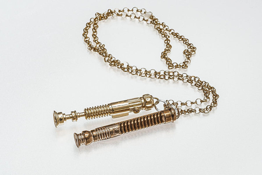Mini Lightsaber Necklace Pendant Keychain 3