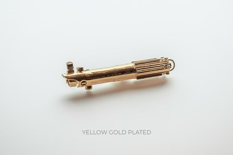 Mini Lightsaber Necklace Pendant Keychain YELLOW GOLD