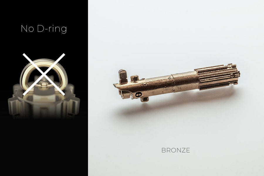 Mini Lightsaber Necklace Pendant Keychain BRONZE