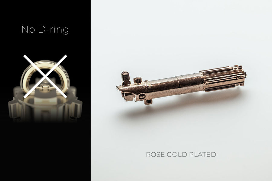 Mini Lightsaber Necklace Pendant Keychain ROSE GOLD