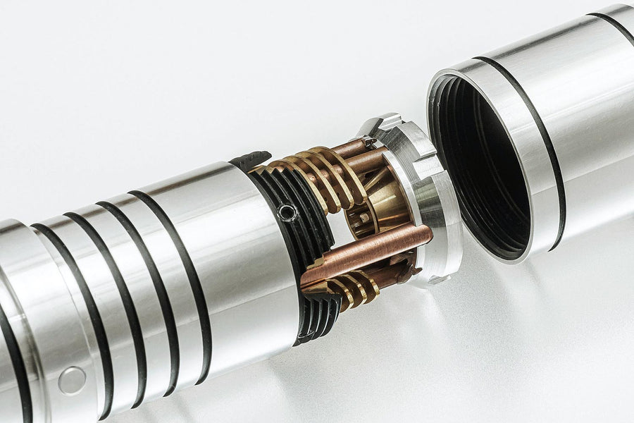 1 inch DIY Crystal Chamber Style 1 installed in saber